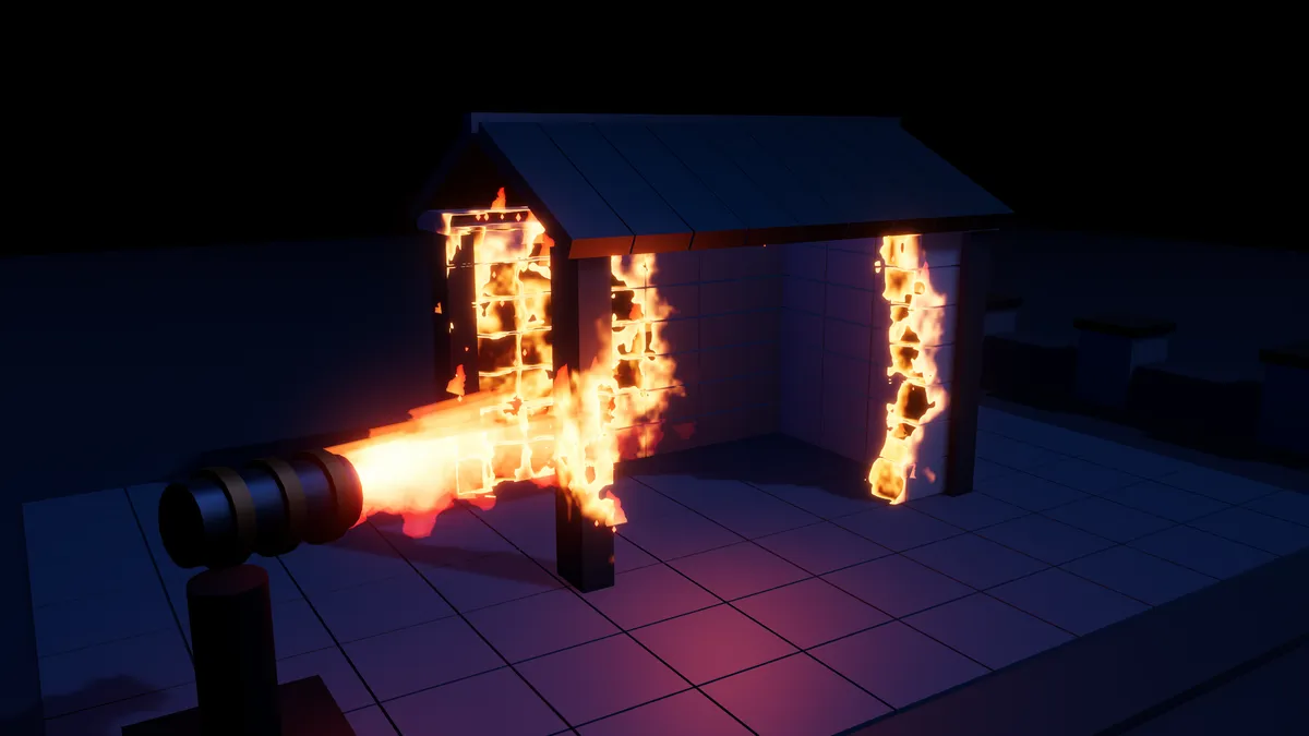Fire, molten edges, and a world that reacts.